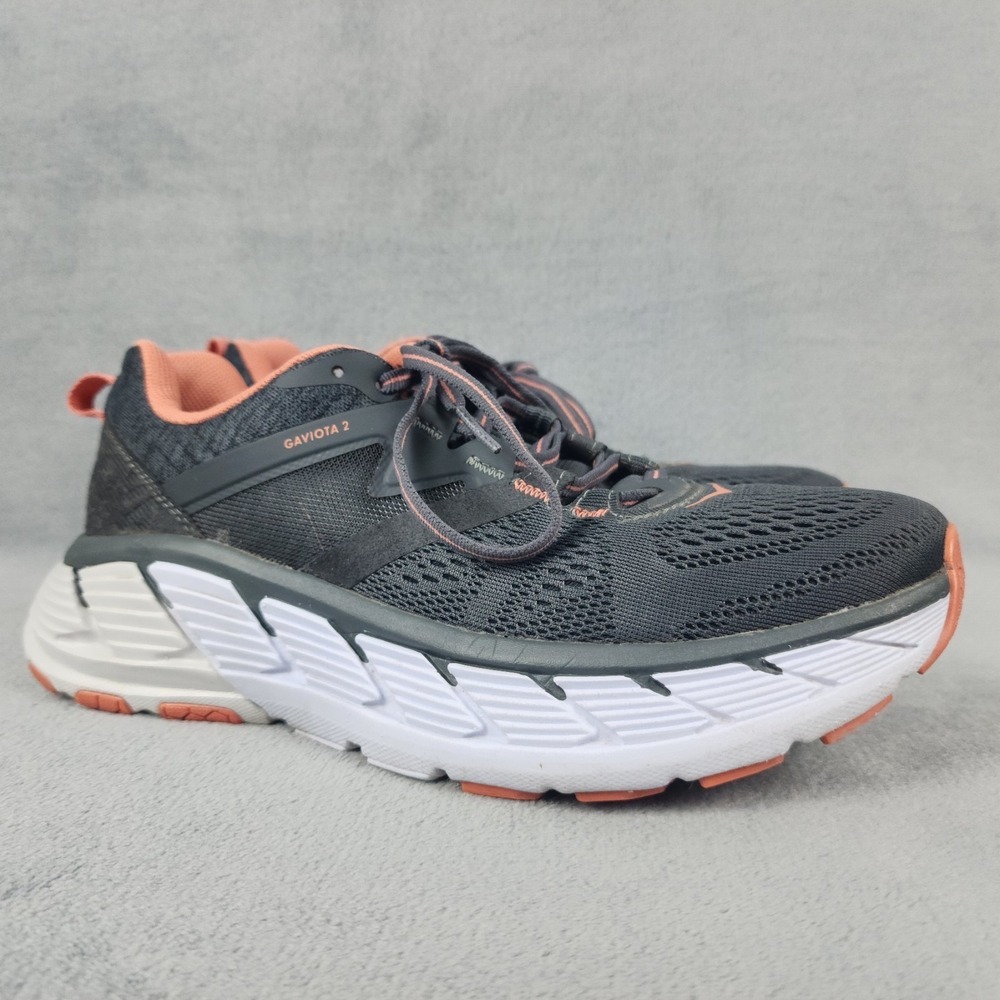 Hoka One One Gaviota 2 Shoes Womens Size 8 Gray Running Stability Sneakers